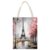 VstaDank Oil Painting Paris Eiffel Tower Canvas Tote Bag Beach Bags Handbag