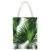 VstaDank Palm Tree Green Leaves Canvas Tote Bag Beach Bags Handbag