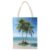 VstaDank Sea Palm Trees Canvas Tote Bag Beach Bags Handbag