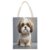 VstaDank Shih Tzu Dog Canvas Tote Bag Beach Bags Handbag