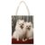 VstaDank Short-haired Pomeranian Dog Canvas Tote Bag Beach Bags Handbag
