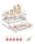 Vtopmart 12-Pack Clear Makeup Organizer Set with Drawer Organizer Bins