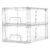 Vtopmart 2 Pack Stackable Storage Drawers,Clear Acrylic Drawer Organizers with Handles, Easily Assemble Containers for Fridge, Bathroom,Kitchen Undersink,Cabinet,Pantry Organization and Storage
