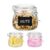 Vtopmart 3 Pack 16oz Short Glass Jars with Airtight Lids for Shallow Drawers, Pint Size Food Storage Canisters, Wide Mouth Canning Jars for Spices, Jams, Coffee Beans, Pickles & Pantry Organization