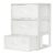 Vtopmart 3 Pack Stackable Closet Organizer, Plastic Frame & Fabric Drawers