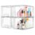 Vtopmart 4 Pack Large Stackable Storage Drawers, Clear
