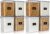 Vtopmart 5.2L Flour Sugar Storage Containers, 4 PCS, Black (Pack of 2)