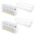 Vtopmart Breastmilk Storage Container 4PCS Set, Clear Freezer and Fridge Organizer Bins, Plastic Storage Bins for Breast Milk, Baby Pouches, Formula, Bottles and Yogurts, 4.3’’ Width, 14.7″ Long