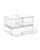 Vtopmart Stackable Storage Drawers Set of 3,Clear Plastic Organizer Bins for Makeup, Cosmetics, Beauty Supplies,Ideal for Vanity, Bathroom,Cabinet,Pantry Organization
