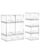 Vtopmart Stackable Storage Drawers Set of 9, Clear Plastic Organizer Bins for Baby Bottle, Beauty Supplies Storage, Ideal for Kichen Countertop, Vanity, Bathroom, Cabinet, Pantry Organization