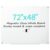 VUSIGN 72″x48″ Magnetic Frameless Glass Dry Erase White Board for Wall