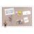 VUSIGN Linen Bulletin Board 30” x 20”, White Cork Board for Walls, Fabric Pin Board with 10 Clear Push Pins, Vision Board for School, Home & Office