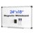 VUSIGN Magnetic Dry Erase White Board for Wall 24″×18″- 1 Eraser, 2 Markers, 4 Magnets, Aluminum Frame Whiteboard for Home, School, Office
