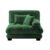 VUSVAB 47″ Breathable Chenille Plush Bean Bag Chair, Plush Bean Bag Sofa with Sponge Padding, Bean Bag Lounger with Modular Structure for Living Area and Office Space, Green