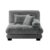 VUSVAB 47″ Breathable Chenille Plush Bean Bag Chair, Plush Bean Bag Sofa with Sponge Cushion, Bean Bag Lounger with Modular Structure for Home Office and Lounge Areas, Gray