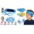 Vvinca Swimming Headband with Earplugs & Nose Clip and Kids Swim Goggles Set, Anti-Fog No Leak UV Protection Pool Goggles