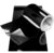VViViD DECO65 Gloss Chrome Black Permanent Adhesive Film Premium Vinyl Tape Roll for Sign & Crafts (4” x 35ft)