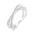 VYN4U Criss Cross Stackable Ring for Women 14K White Gold Plated Cubic Zirconia Wedding Band Promise Ring for Her Valentines Anniversary Size 7
