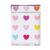VYXVYX Book Protector, Multicolor Hearts Book Cover 12 x 9 Inch