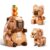 Vziimo 3-in-1 Animal Building Blocks Set, Capybara, Bear & Dog Model Kit, Cute Creator Toy Gift for Adults & Teens 14+ (582 PCS)