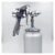 W-77 Automotive High-Atomization Pneumatic Paint Spray Gun Compact Dedicated Air Compressor with Spray Bottle