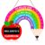 WaaHome Teacher Door Sign Rainbow Welcome Sign for Classroom