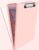 Wachenze Clipboard, Clipboard with Storage, Heavy Duty Clip Boards 8.5×11, Protective Over Molded Edge, Plastic Clipboards, Contractor Folder with Internal Pen Pouch for Driver (Light Pink)