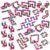 Wacky Tracks Fidget Toys Bulk 30 Packs, Sensory Toys Puzzle for Kids, Teens, Student & Adults, Snap and Click Fidget Classroom Rewards, Goodie Bag Prizes, Stocking Stuffers Gifts, Rainbow Party Favors
