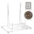 WADORN Acrylic Book Stand Clear Easel Display Stand Books Picture Frames Display Holders for Home Office Shelf Decor Magazine Comic Book Picture Table Top Easel Cookbook Holder DVD Storage