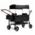 Wagon Stroller for 2 Kids,Adjustable Height Push/Pull Handle,Detachable and Movable Canopy,8″ All-Terrain PU Wheels,Foldable Lightweight Frame,97L Large Capacity for Daily Walks,Camping&Grocery Runs