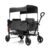Wagon Stroller for 2 Kids,Adjustable Height Push/Pull Handle,Detachable and Movable Canopy,8″ All-Terrain PU Wheels,Foldable Lightweight Frame,97L Large Capacity for Daily Walks,Camping&Grocery Runs
