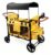 Wagon Stroller for Kids, Foldable Heavy Duty Toddler Cart with Sun Canopy, Storage Pockets & Cup Holder, Daycare Outdoor Multi Child Transport(B)