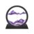 Wai Danie Moving Sand Art Picture 3D Hourglass Deep Sea Sandscape Liquid Motion Display Painting Flowing Sand Frame Relaxing Desktop Home Office Work Decor (Purple, 7 Inches)