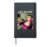 Waifu Manga Anime Girl 90s Retro Lofi Hip Hop Music Hardcover Journal, Black