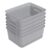 Waikhomes 6-Pack Plastic Storage Baskets, Woven Plastic Open Storage Bin, Grey Basket for Organizing, 10.3″ x 7.48″ x 4.09″