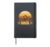 Wait I See A ROCK Funny Rock Hunting Geologist Retro Hardcover Journal, Black