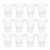 Wakauto Reusable Glass Communion Cups with Comfortable to Hold and Heat Resistant Design 12pcs 20ml Capacity for Small Gatherings and Everyday Meals