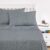 Wake In Cloud – Constellation Bed Sheets, 4-Piece Sheet Set, Celestial Space Witchy Star Galaxy Astrology Bedding, Deep Pocket, Grey, King Size