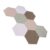 WALFRONT Cork Board Tiles, Polyester Fiber Felt Bulletin Board Set with 8