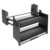 Wall Cabinet Upper Storage Organizer W/Pneumatic Damper System Heavy Duty Pull-Out Cabinet Adjustable Capacity Aluminum Alloy Drop Down Sliding Rack with Adjustable Bearing for Pantries Closets