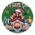 Wall Clock 12 Inch Battery Operated Silent Round Wall Clocks,Thanksgiving Sport Rugby Gnomes Non Ticking Analog Clock for Office Kitchen Living Room Bedroom Home Decor,It’s Game Time Words