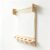 Wall Mount Drawing Board for Children with Storage Shelf and Paper Roll Dispenser (Holds 18.5″ Rolls), Wooden Easel for Kids’ Drawing Art Station with 5 Anti-Spill Cup for Playrooms & Bedrooms