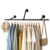 Wall Mounted Industrial Pipe Clothing Rack, Heavy Duty Garment Rack, Sturdy Open Wardrobe System, Space-Saving Closet Organizer for Bedroom, Laundry Room & Retail Use (1PCS Wall Garment Rack)