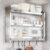 Wall Mounted Stainless Steel Kitchen Cabinet – Multi-Tier Storage Organizer with Sliding Doors, Large Capacity Space-Saving Design (60x25x46cm / 24x10x18in)