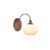 Wall Sconce Modern Minimalist Metal Glass Globe Finish Light Hardwired Indoor Decorative Ambient Accent Lighting Lamp for Bedroom Living Room Bedside Hallway Mounted T-155