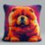 WallustrioaW Latch Hook Kit Pillow 17x17in,Chow Chow (Animal Dog)