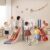 wanan 11 in 1 Toddler Slide Indoor, Kids Indoor Slide for Toddlers 1-3 Years Old, Toddler Indoor Playground with Drawing Board and Brush Set, Ring Toss, Basketball, Soccer Ball and Storage (Blue)