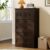 wanan Tall 6 Drawer Dresser for Bedroom, Walnut Modern 43.3” Tall Wood Chest of Drawers, Storage Organizer with Smooth Metal Rails & Anti-Tip Kit for Closet, Hallway, Living Room