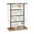 WANGHAI2024M Jewelry Rack 4 – Tier Jewelry Organizer with Wooden Base Earring Necklace Display Stand
