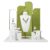 WANGHAI2024M Jewelry Rack Velvet Jewelry Display Set Mannequin Necklace Earring Stand for Window Retail